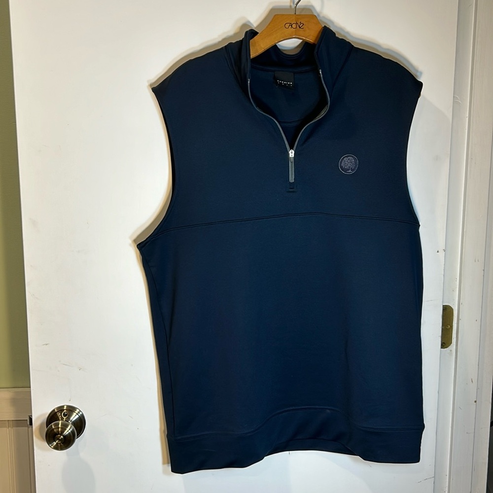 DUNNING Golf 1/4 Zip Vest Men’s Medium Blue Activewear